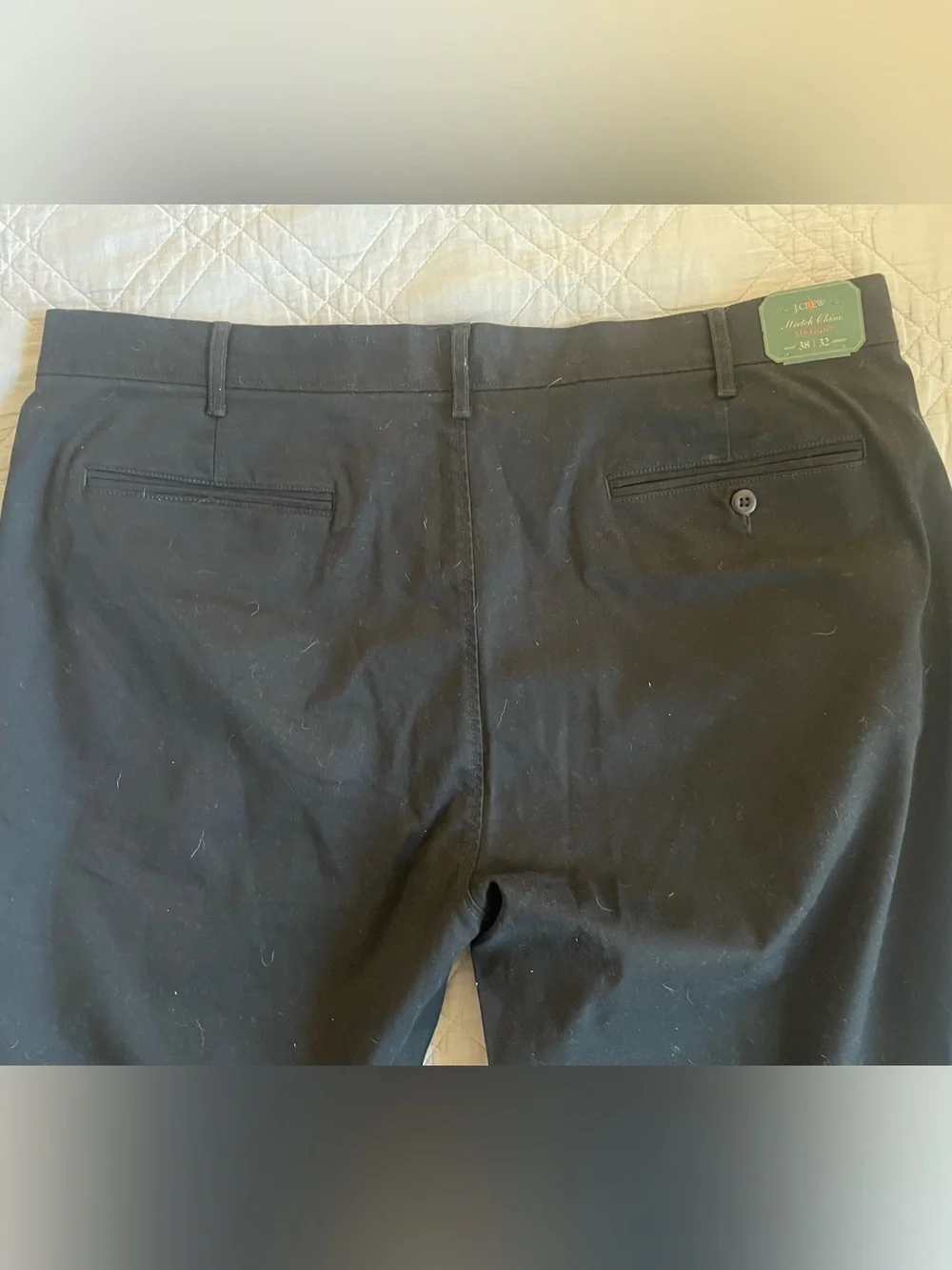 J. CREW stretch‎ chino pant in Black Size 38 NWT $98 CR317